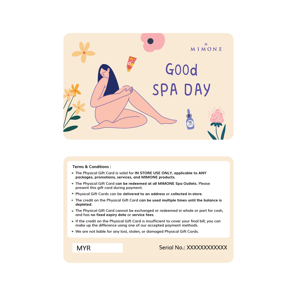 Physical Gift Card (In Store Use) Design B: Good Spa Day