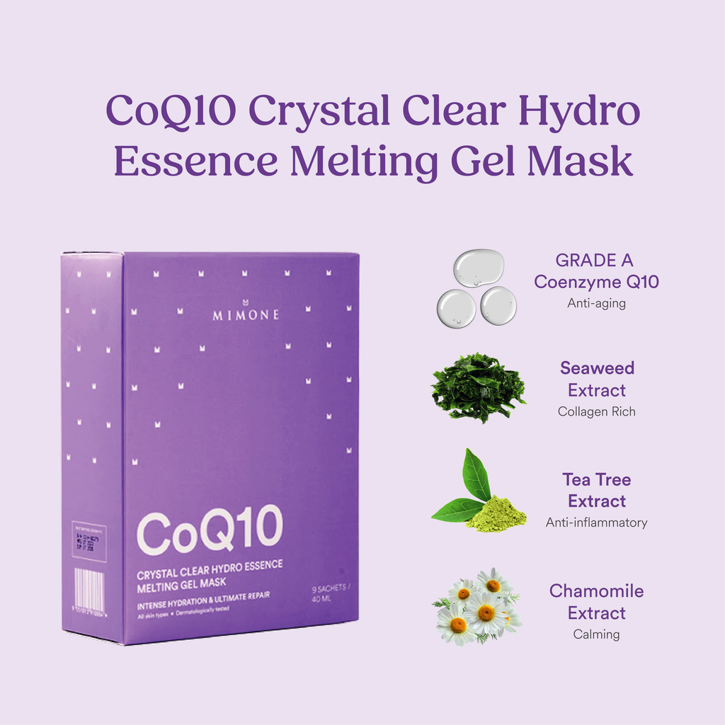 CoQ10 Crystal Clear Hydro Essence Melting Gel Mask (1 Sachet)